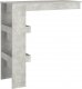 vidaXL Stolik barowy, szary, 102x45x103,5 cm, materiał drewnopochodny 4