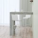 vidaXL Stolik barowy, szary, 102x45x103,5 cm, materiał drewnopochodny 5