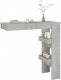 vidaXL Stolik barowy, szary, 102x45x103,5 cm, materiał drewnopochodny 6