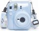 Pokrowiec LoveInstant Futerał Etui Pokrowiec Case do FujiFilm Fuji INSTAX Mini 12 + Naklejki i Kieszeń na Zdjęcia / Escape from Earth / Niebieski Brokat 3