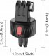 Puluz Szybkozłączka / Mocowanie / Uchwyt na Magnes do GoPro HERO 11 10 9 8 7 6 5 4 / SJCAM / Xiaomi / DJI / PU706B 6