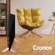 Grzejnik Cronos Panel grzewczy IR CRONOS Synthelith GLASS CRG-480TWP Black 1