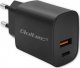 Ładowarka Qoltec Ładowarka GaN Power Pro | 1xUSB-C | 1xUSB | 30W | 5-20V | 1.5-3A | Czarna 1