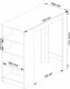Fabryka Mebli Akord Stolik barowy pod hoker 115 cm - biały blat dąb sonoma 1