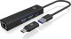 HUB USB Icy Box Hub IB-HUB1439-LAN 4w1 HUB, 1x USB-C, 2xUSB-A, 1x LAN 2