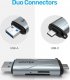 Czytnik Unitek SD/microSD USB-A 5Gbps/USB-C szary (R1010A) 2