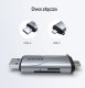 Czytnik Unitek SD/microSD USB-A 5Gbps/USB-C szary (R1010A) 5
