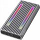 Kieszeń Zenwire Obudowa na dysk SSD m2 4w1 NVME Pcie SATA NGFF M.2 USB-C USB 3.0 10 GB/s Adapter Kieszeń LED RGB Zenwire 2808SN 4