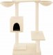 vidaXL Drapak dla kota ze słupkami, kremowy, 82 cm 3