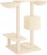 vidaXL Drapak dla kota ze słupkami, kremowy, 82 cm 5