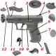 tomdorix PISTOLET WALTHER P99 replika Air Soft Gun FULL METAL sprężynowy kulki 6mm 1