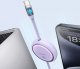 HUB USB Baseus Kabel USB-C do USB-C Baseus Free2Draw, PD, 100W, 1m (fioletowy) 3
