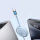 HUB USB Baseus Kabel USB-C do USB-C Baseus Free2Draw, PD, 100W, 1m (niebieski) 3