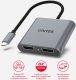 Adapter USB Unitek V1404A USB-C - DisplayPort x2 Srebrny  (V1404A) 3