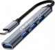 HUB USB Qoltec HUB adapter USB-C 3.1 4w1 | USB 3.0 | 3x USB 2.0 1