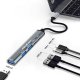 HUB USB Qoltec HUB adapter USB-C 3.1 5w1 | USB-C PD | USB-C | 2x USB 2.0 | USB 3.0 2