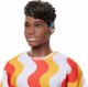 Lalka Barbie Mattel Ken Fashionistas T-shirt Biało-pomarańczowe fale (HRH23) 2