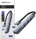 Adapter USB Qoltec HUB adapter USB 3.0 4w1 | 4x USB 3.0 2