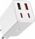 Ładowarka Baseus OS-Baseus GaN6 Pro Fast Charger 2C+2U 65W EU Moon White((With:Mini White Cable Type-C to Type-C 100W(20V/5A) 1m White） 2