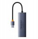 Stacja/replikator Baseus OS-Baseus UltraJoy Series 4-Port HUB Space Grey（USBA to USB3.0*3+RJ45*1） 2