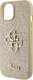 Guess GUHCP15SHG4SGD iPhone 15 6.1" złoty/gold hardcase Glitter Script Big 4G 6