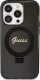 Guess Guess GUHMP15LHRSGSK iPhone 15 Pro 6.1" czarny/black hardcase Ring Stand Script Glitter MagSafe 3