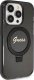 Guess Guess GUHMP15XHRSGSK iPhone 15 Pro Max 6.7" czarny/black hardcase Ring Stand Script Glitter MagSafe 4