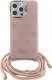Guess Guess GUHCP15LHC4SEP iPhone 15 Pro 6.1" różowy/pink hardcase Crossbody Cord 4G Print 2