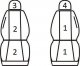 Atra Pokrowce przednie uniwersalne 1+1 (Comfort T09) 1