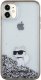 Karl Lagerfeld Karl Lagerfeld KLHCN61LKCNSK iPhone 11 / Xr 6.1" transparent hardcase Liquid Glitter Choupette 2