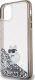 Karl Lagerfeld Karl Lagerfeld KLHCN61LKCNSK iPhone 11 / Xr 6.1" transparent hardcase Liquid Glitter Choupette 5