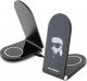Ładowarka Karl Lagerfeld składana ład. indukcyjna 2w1 KLDCRFALKINK 15W czarny/black Ikonik MagSafe 1
