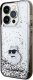 Karl Lagerfeld Karl Lagerfeld KLHCP14XLKCNSK iPhone 14 Pro Max 6.7" transparent hardcase Liquid Glitter Choupette 1
