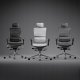 Krzesło biurowe Diablo Chairs V-Master Biało-czarne 7