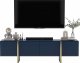 Meble Lindner Meble Lindner Szafka RTV Nowoczesna Komoda RTV Glamour Granatowy Mat 180 cm 1