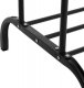 Springos Wieszak na ubrania 146x110x55 cm podwójny metalowy stojak loft czarny UNIWERSALNY 6