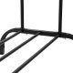 Springos Wieszak na ubrania 146x110x55 cm podwójny metalowy stojak loft czarny UNIWERSALNY 7