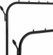 Springos Wieszak na ubrania 146x110x55 cm podwójny metalowy stojak loft czarny UNIWERSALNY 8