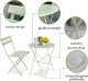 Fancy Garden Zestaw balkonowy Orion stół + 2 krzesła meble do ogrodu Zielony 3