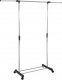 Springos Wieszak na ubrania, na kółkach, mobilny stojak teleskopowy na odzież aluminiowy UNIWERSALNY 6