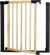 Springos Bramka zabezpieczająca schody 75-82 cm bramka rozporowa brązowo-czarna UNIWERSALNY 1