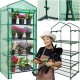 Springos Szklarnia ogrodowa 4 półki foliowa UV4 130g/m2 1,6x0,5x0,7 m zielona UNIWERSALNY 1