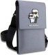 Karl Lagerfeld Torebka Karl Lagerfeld Saffiano Karl & Choupette Head (Klwbsakcpmg) Srebrne 2