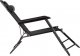 Springos Leżak składany metalowy zero gravity regulowana leżanka ogrodowa z zagłówkiem czarna UNIWERSALNY 2