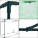 Springos Szklarnia ogrodowa foliowa UV4 130g/m2 2x1,7x0,8 m zielona UNIWERSALNY 8