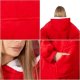 Springos Kocobluza damska męska oversize koc bluza 2w1 z kapturem XXL ciepła czerwone UNIWERSALNY 11