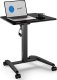 Biurko SENSE7 biurko mobilne Czarne 70 cmx52 cm czarny 1