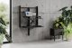 Biurko SENSE7 konwerter biurowy Czarne 81 cmx40 cm 2