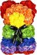 Springos Miś z płatków róż kolorowych 25 cm rose bear z lampkami LED biały zimny UNIWERSALNY 8