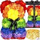 Springos Miś z płatków róż kolorowych 25 cm rose bear z lampkami LED biały ciepły UNIWERSALNY 1